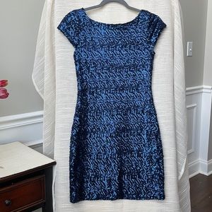 Speechless Navy Sequin Dress